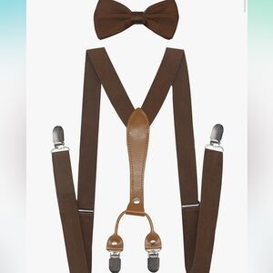 Boys/men’s suspenders and bow tie